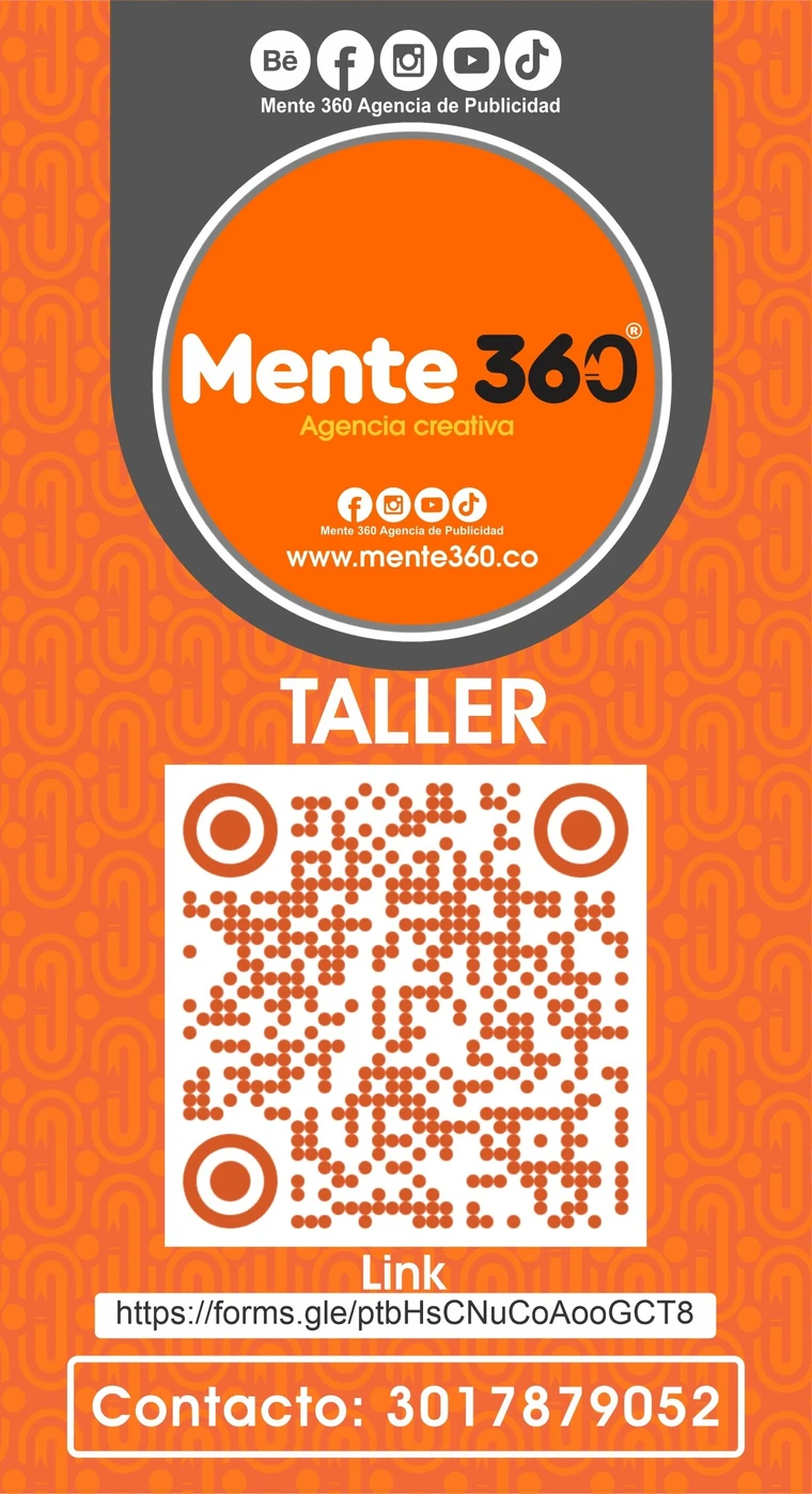 Código QR con el enlace al formulario de inscripción al taller Mente 360